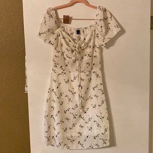 Shein, white and Floral dress. Small